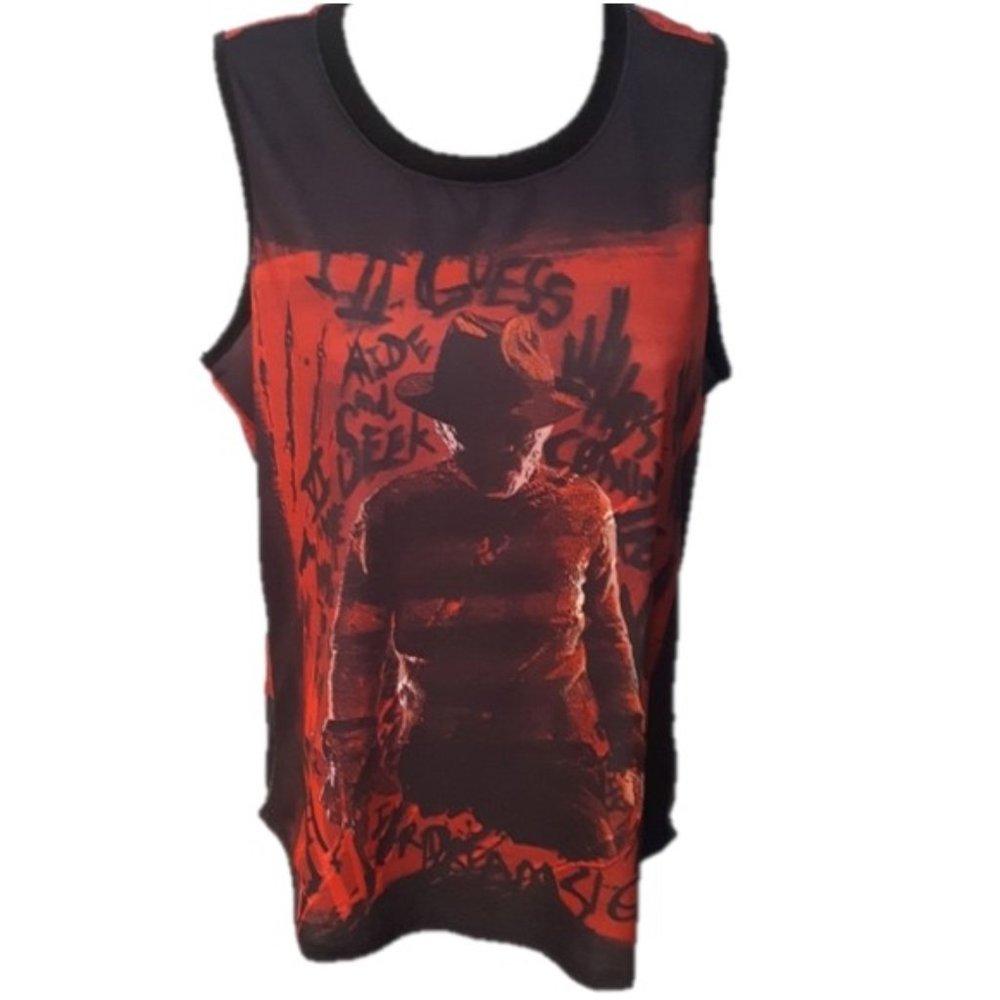 A NIGHTMARE ON ELM STREET Freddy Krueger Muscle Tank Top Small Hot Topic NWOT